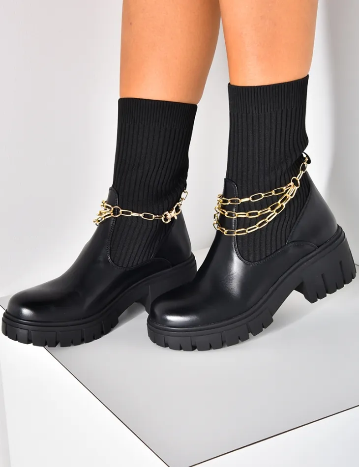 bottes chaussettes