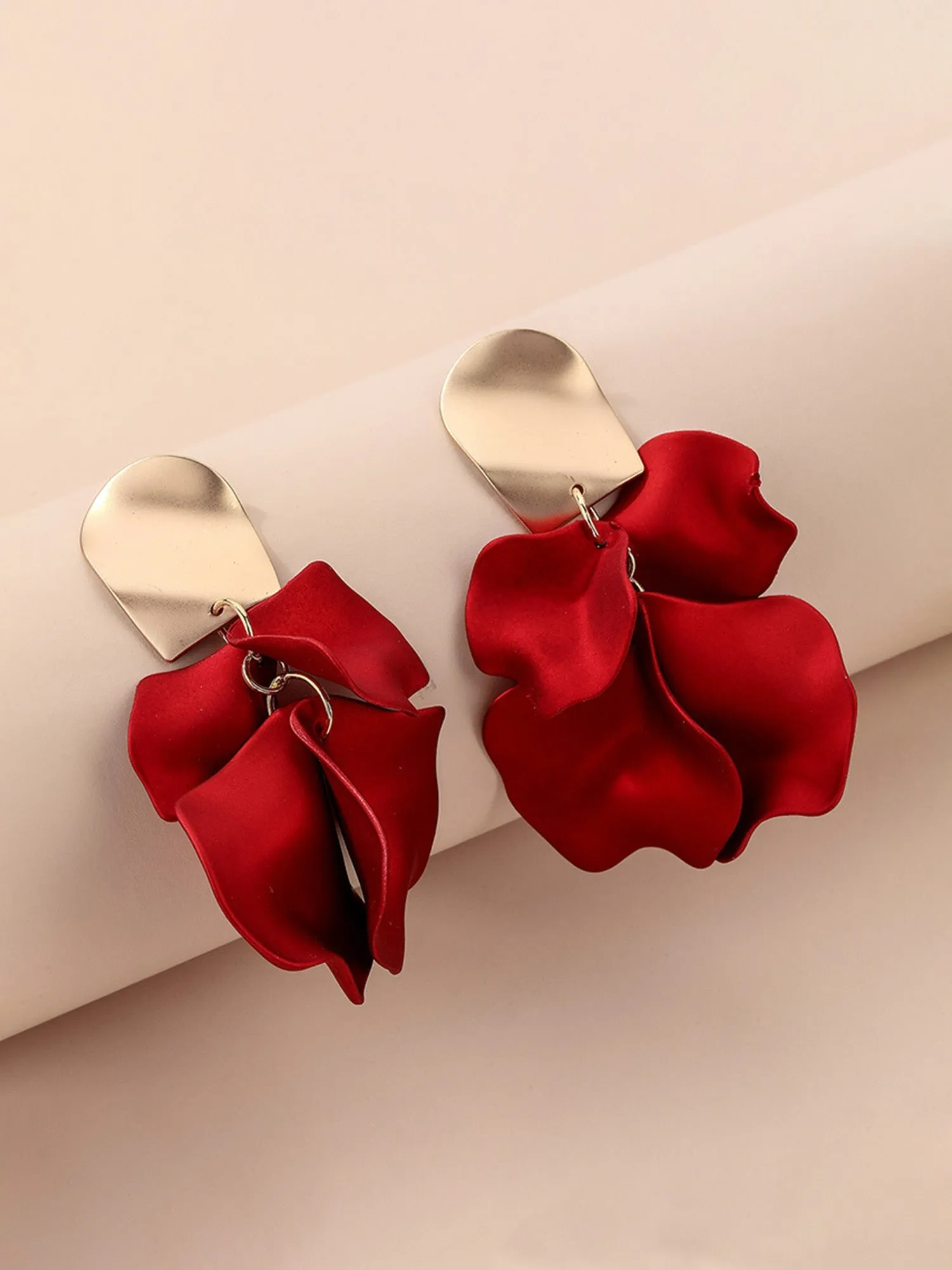 Boucles d'oreilles sexy en forme de fleur de rose