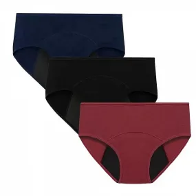 Culotte Menstruelle Très Abondante pour Femme, Slip en Coton Respirant, Taille Basse, Sous-Vêtements de Période Physiologique