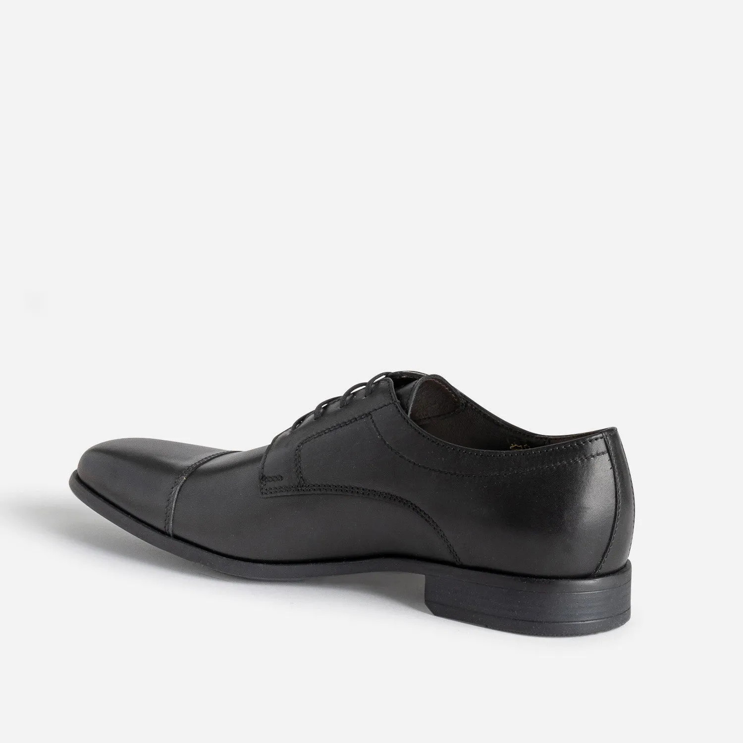 Derby noir cuir bout droit - Chaussures de ville Homme | ERAM