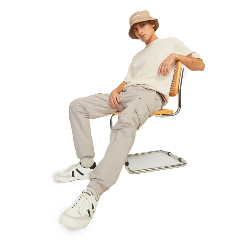 JACK AND JONES Pantalons Cargo Kane Noah Cuffed Cargo Homme Gris