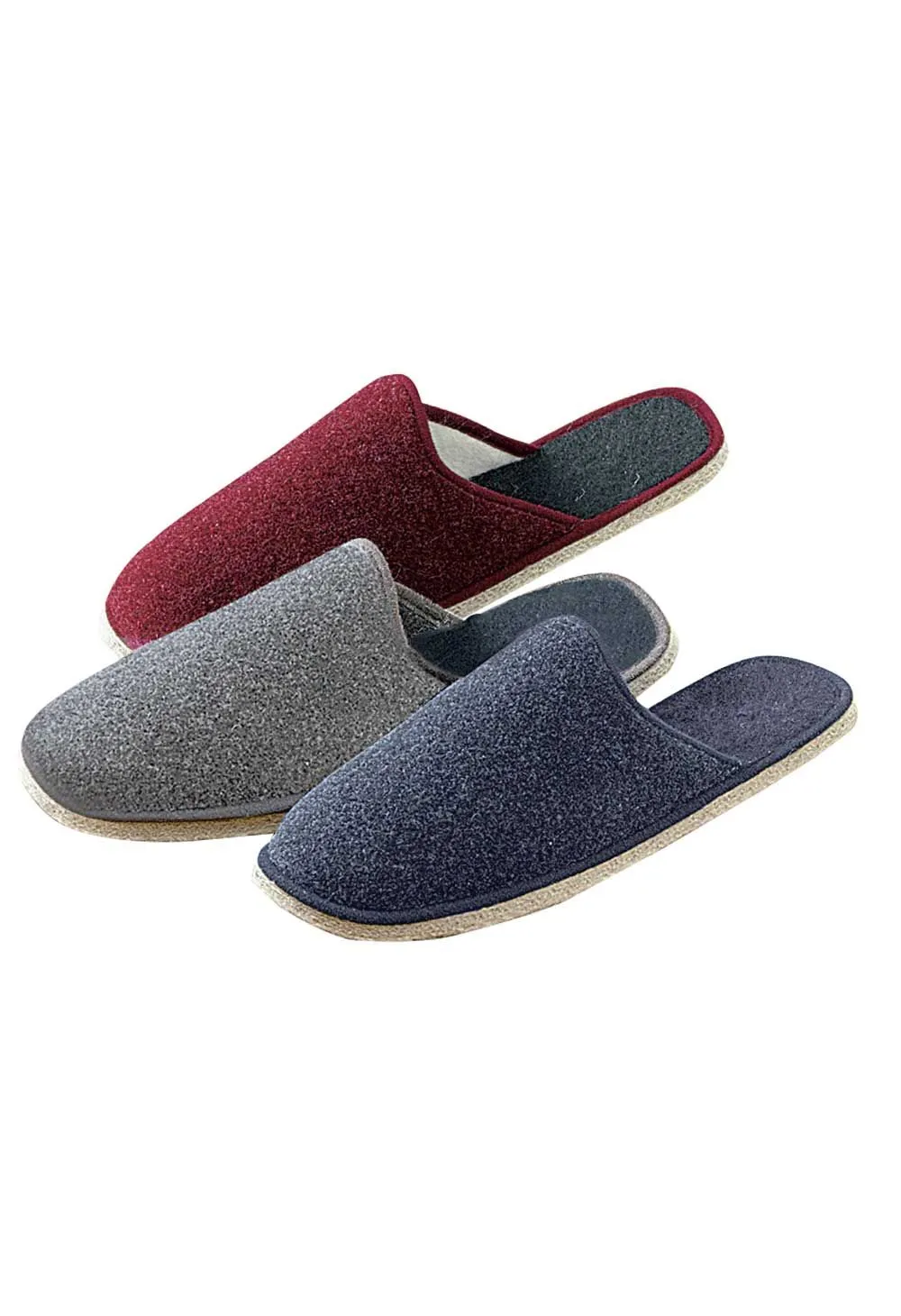 Mules mixtes semelle feutre