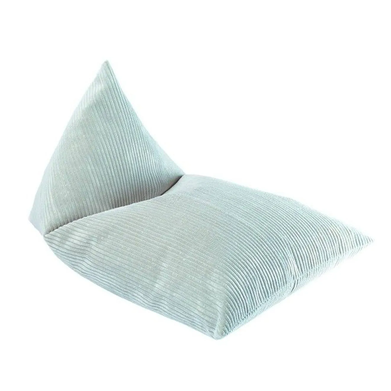 Pouf enfant velours côtelé BIG LOUNGER PEPPERMINT GREEN vert - 