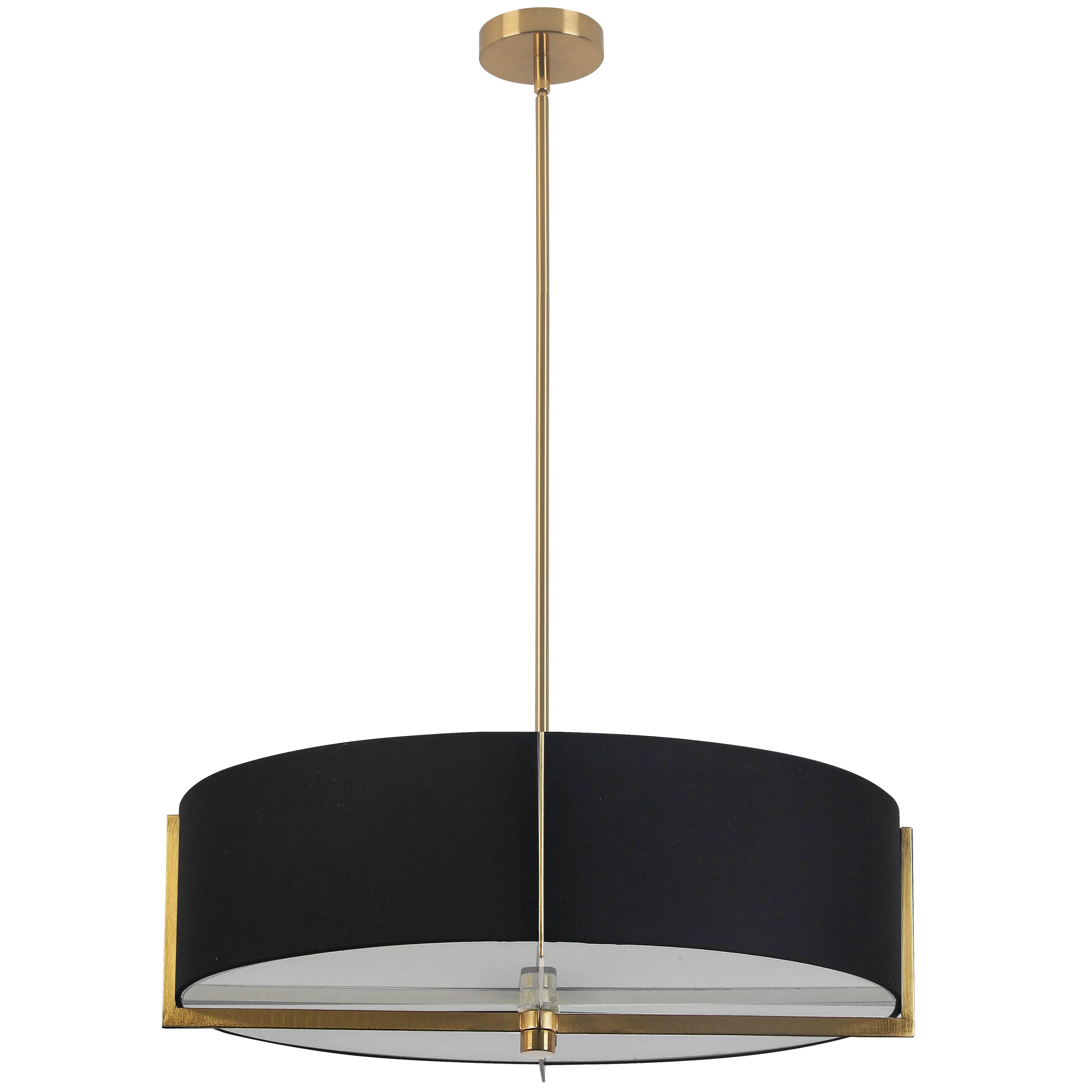 PRESTON Suspension Or, Noir - PST-264LP-AGB-BK | DAINOLITE