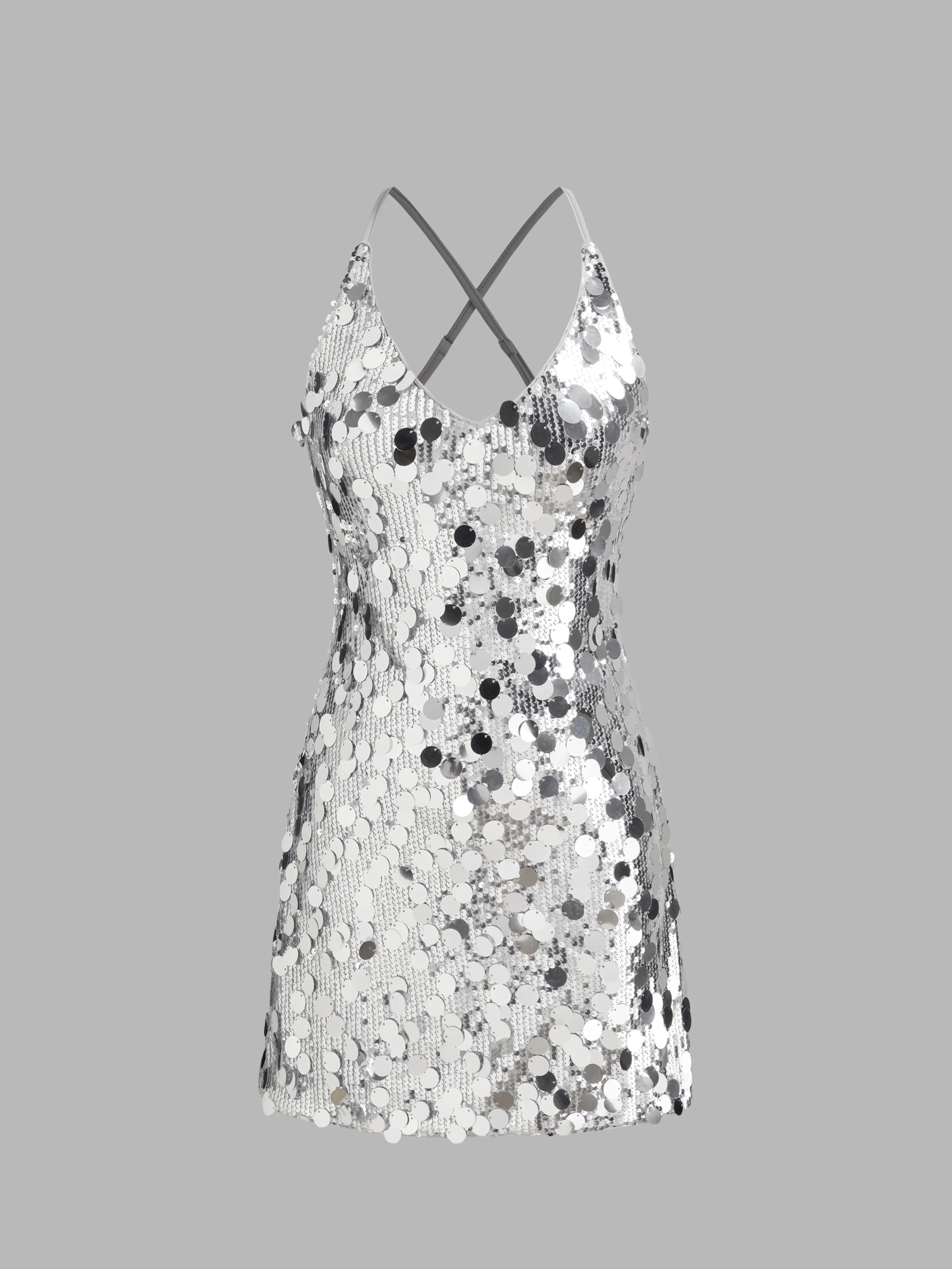 Robe courte à volants froncée tube Riviera française