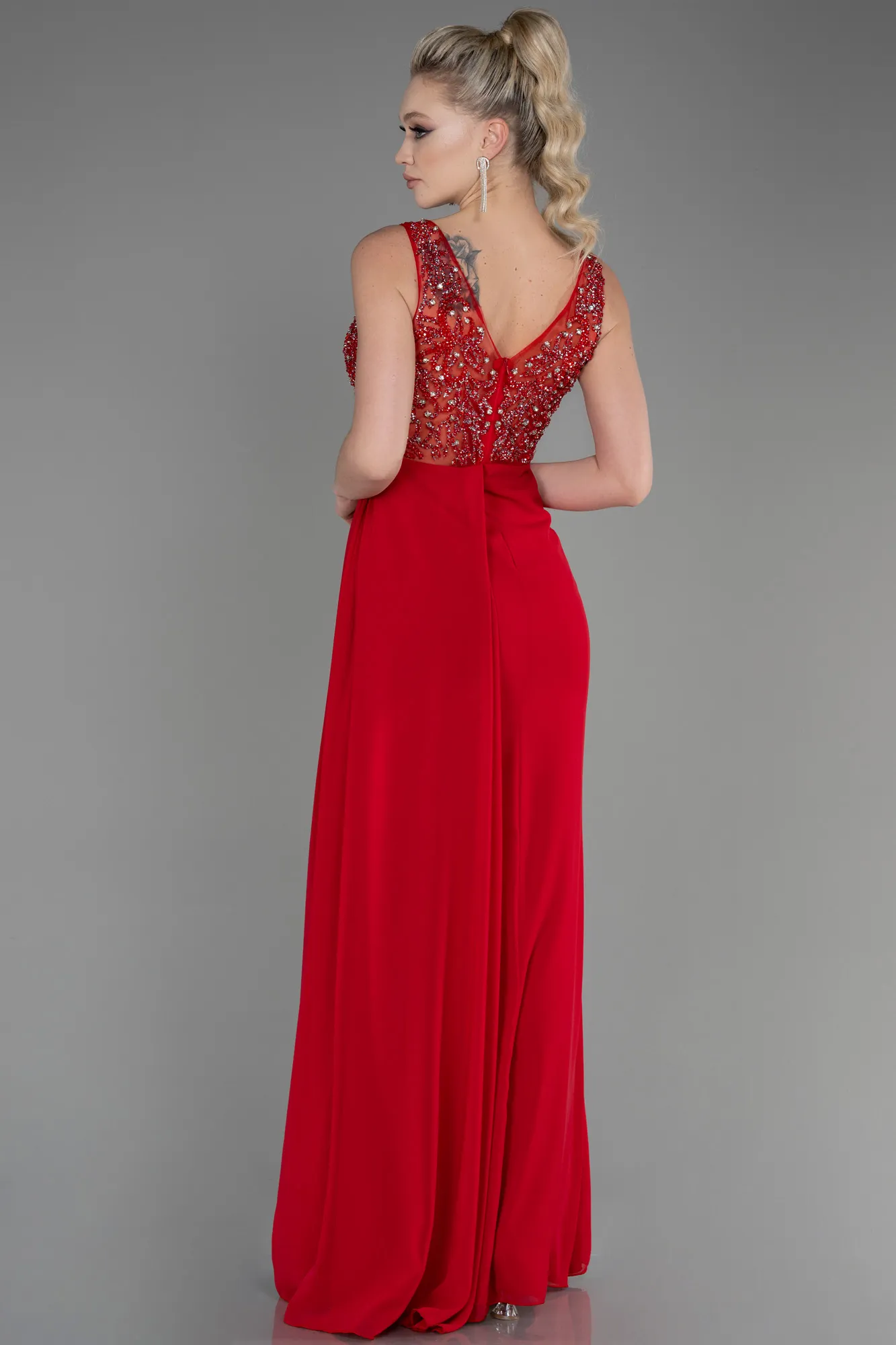 Robe de Soirée Longue Noir ABU3668