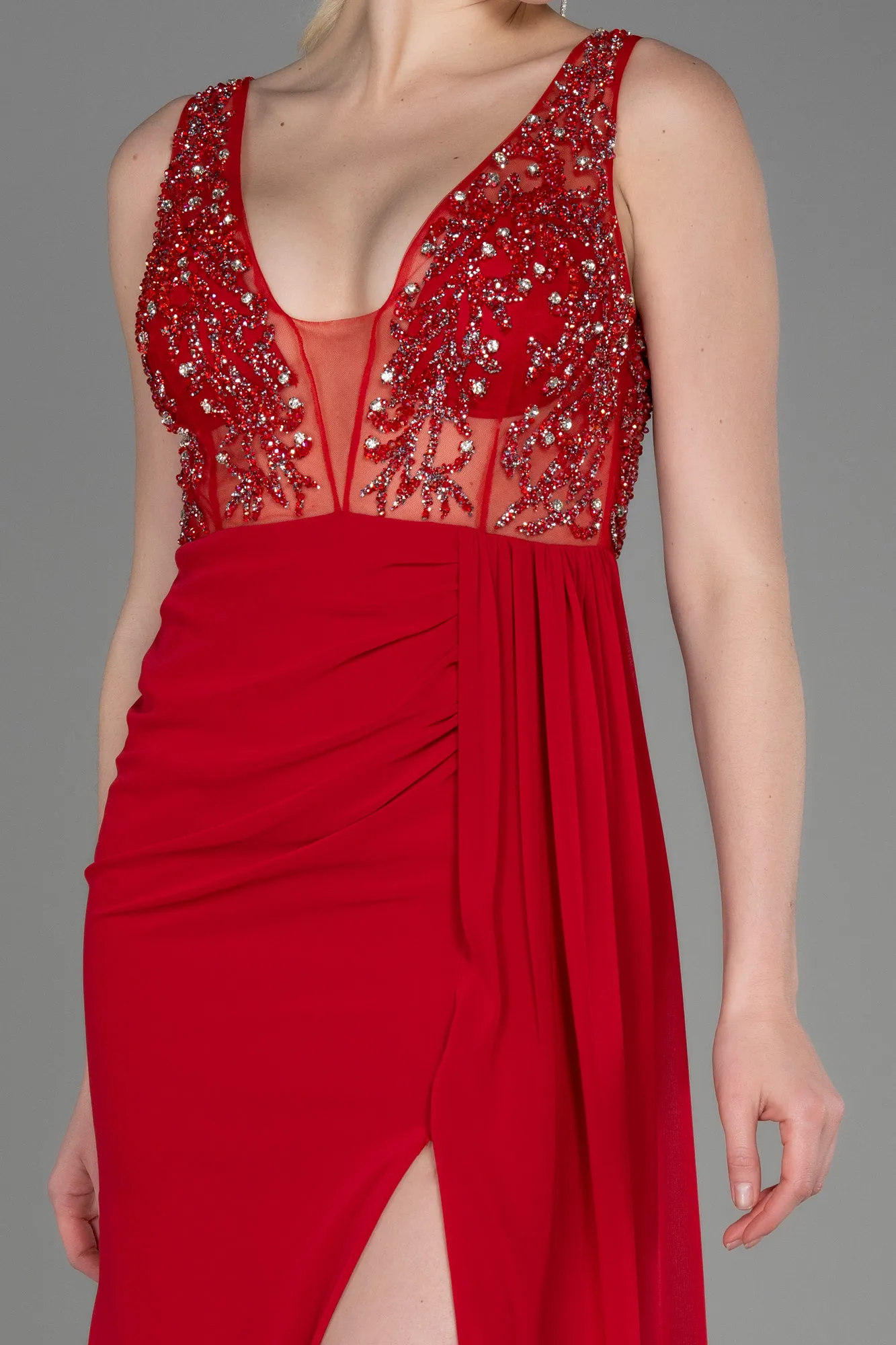 Robe de Soirée Longue Noir ABU3668
