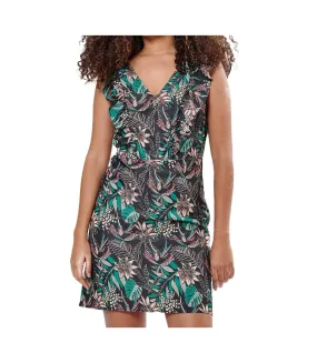 Robe Noire à Motifs Femme Kaporal Ganja