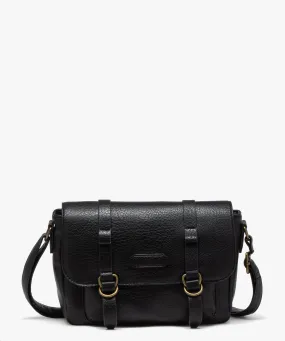 sac besace a rabat aimante femme noir standard sacs bandouliere