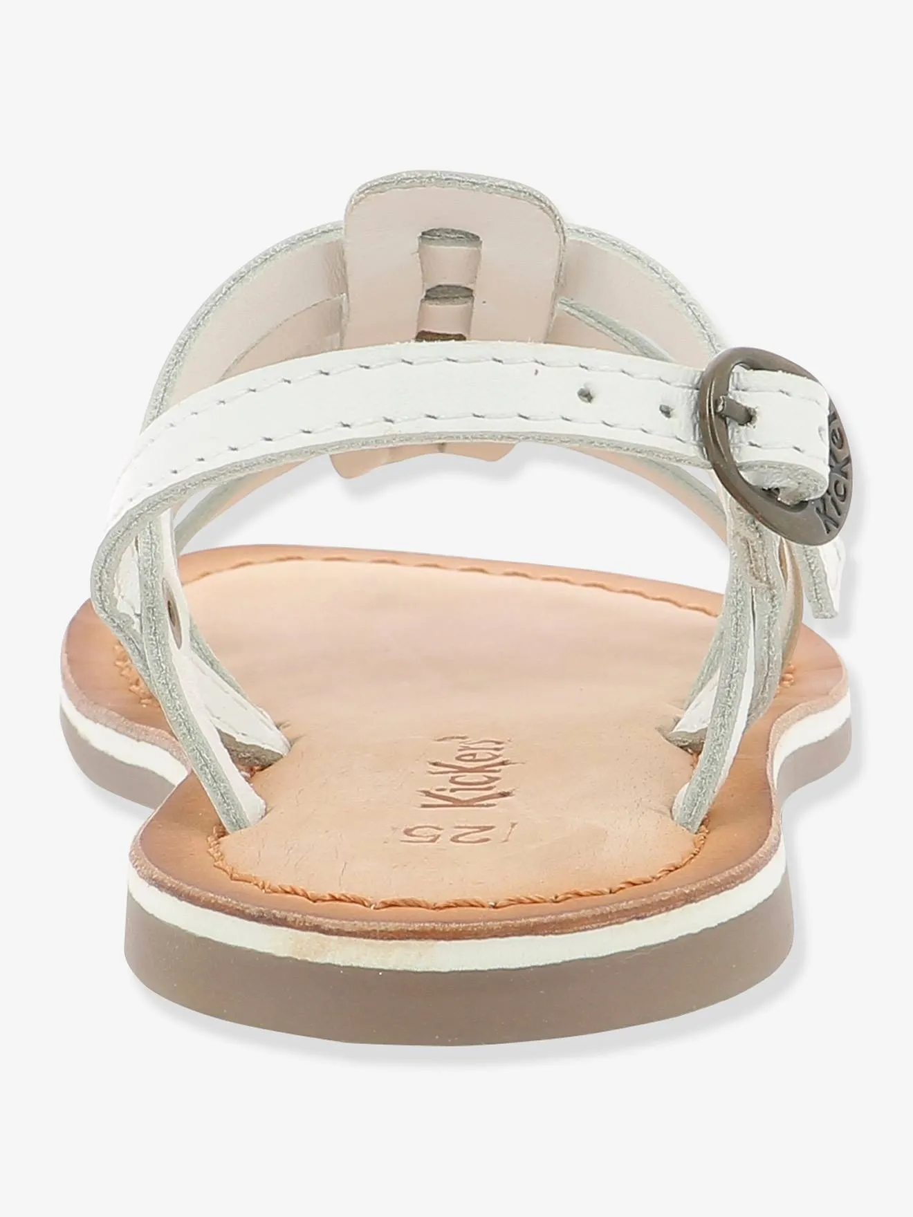 Sandales en cuir fille Dixon KICKERS® argent - Kickers