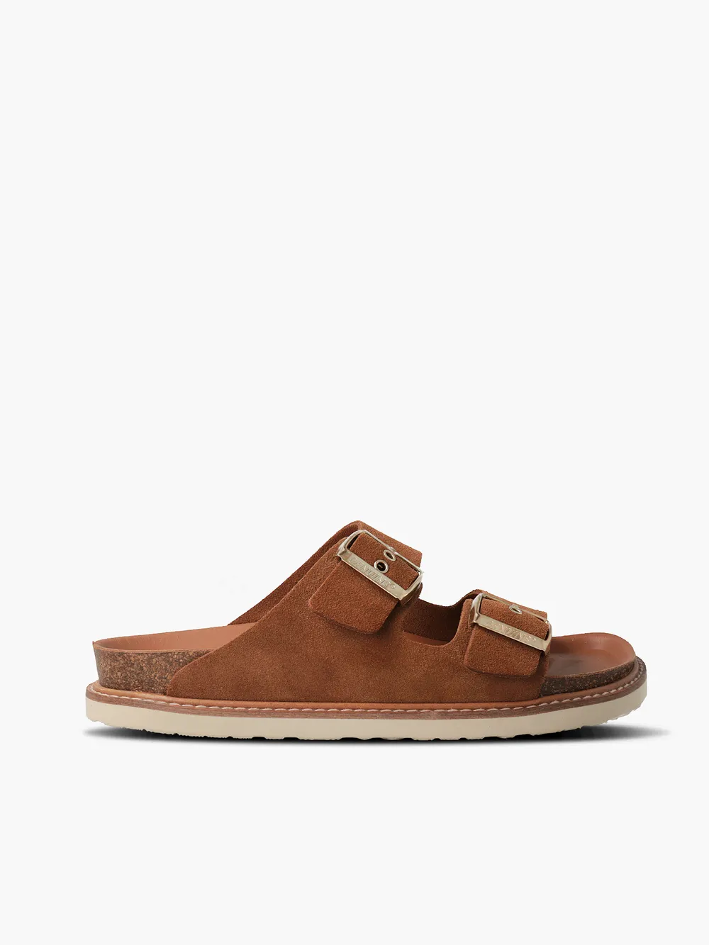 Sandales en cuir suède certifié | marron "hawaii velour mandorla" femme