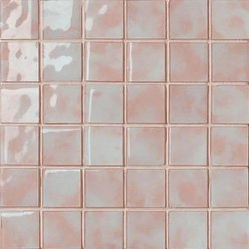 Settecento Musiva Rosa Cipria 4,5x4,5 su rete 28,6x28,6 cm 100155 