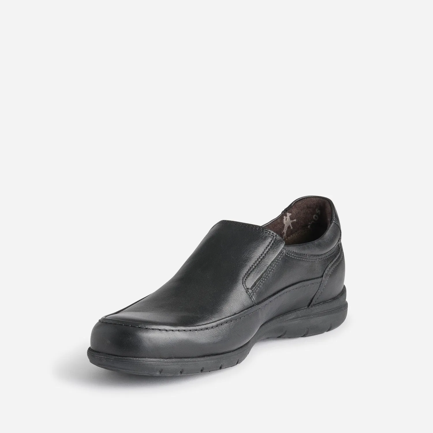 Slip-on FLUCHOS confort en cuir noir - Chaussures de ville Homme | ERAM