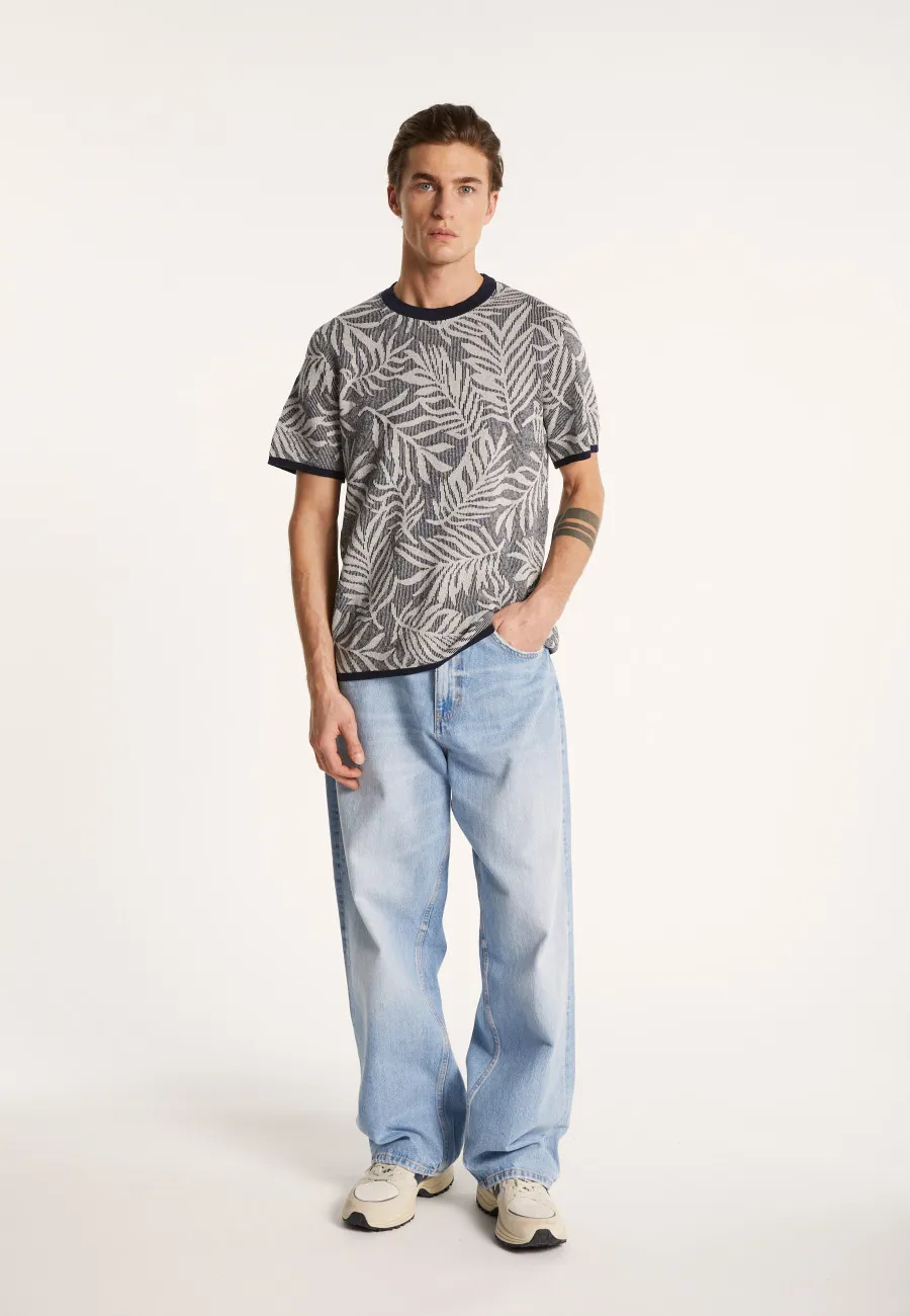 T-shirt col rond à motifs - Isham