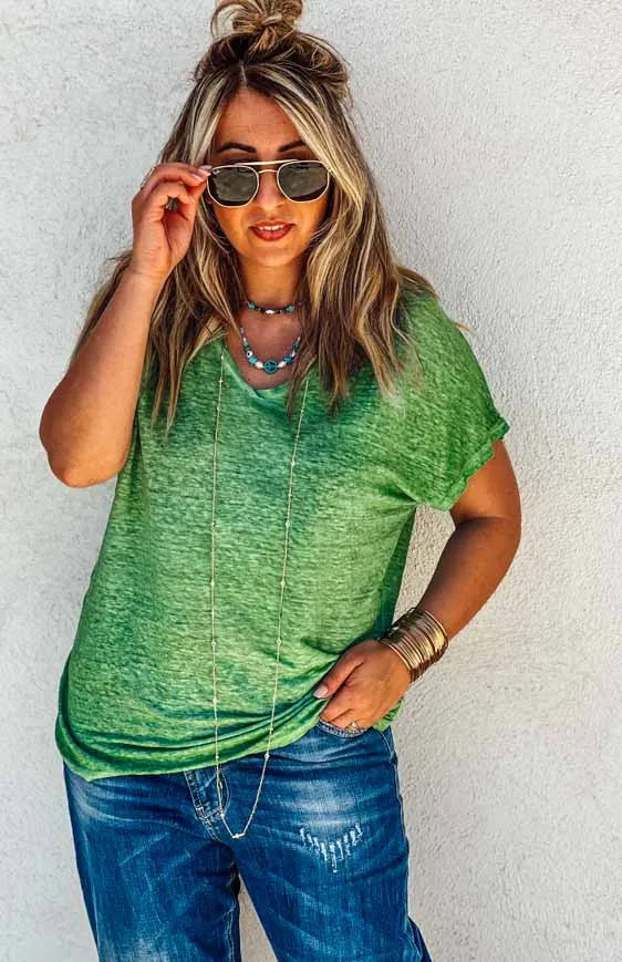 T-shirt MARCUS vert Banditas T-shirts boho 