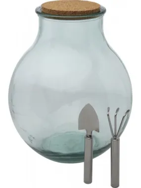 Terrarium en verre recyclé à personnaliser