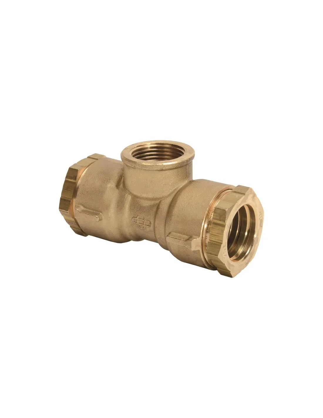 Té pour tube PE Ø 25 mm avec prise femelle 3/4" - Raccord à compression HUOT